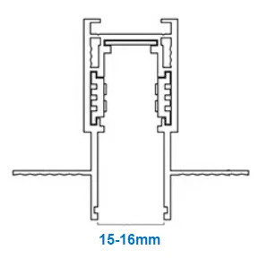 Magnetická lišta široká 15 mm