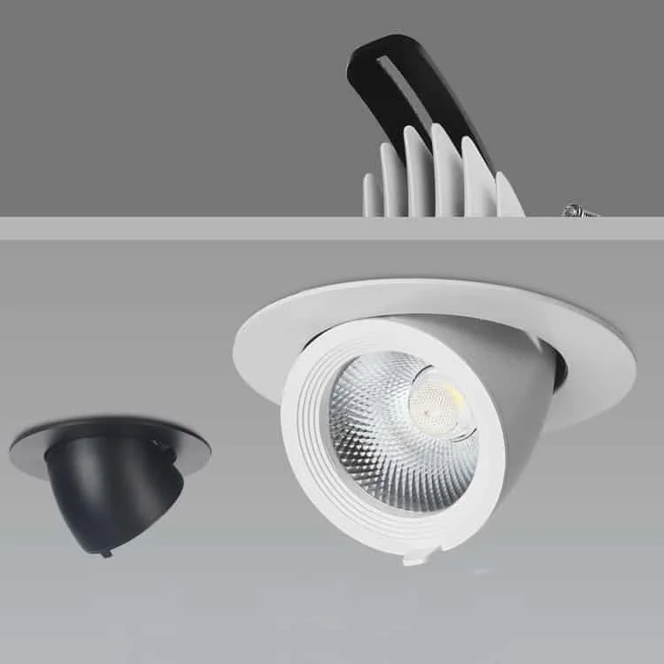 LED downlight se směrovatelným rámečkem