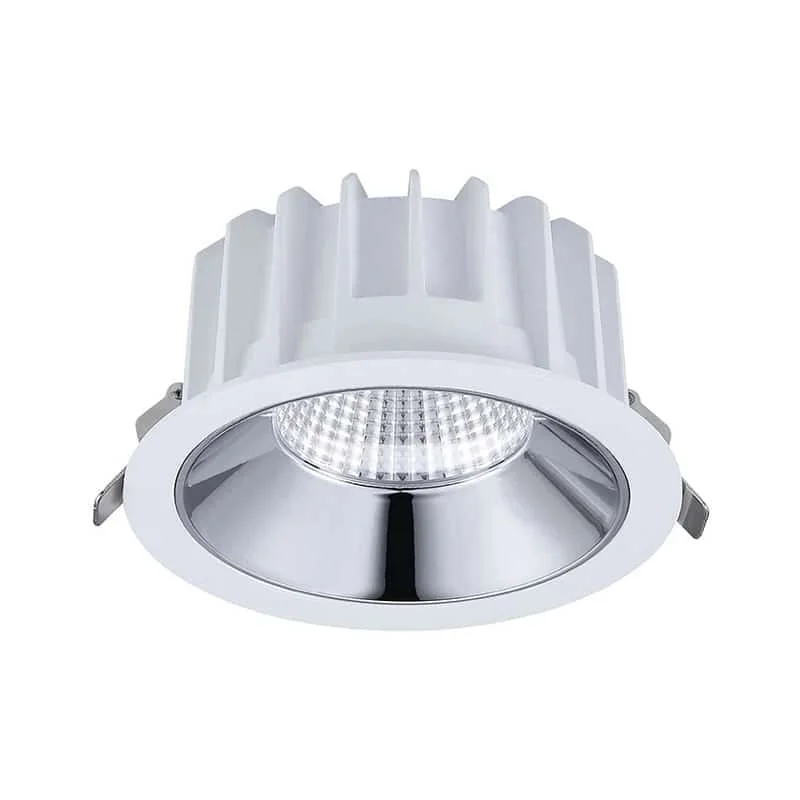 Komerční downlight s dvojitým reflektorem a volbou optiky