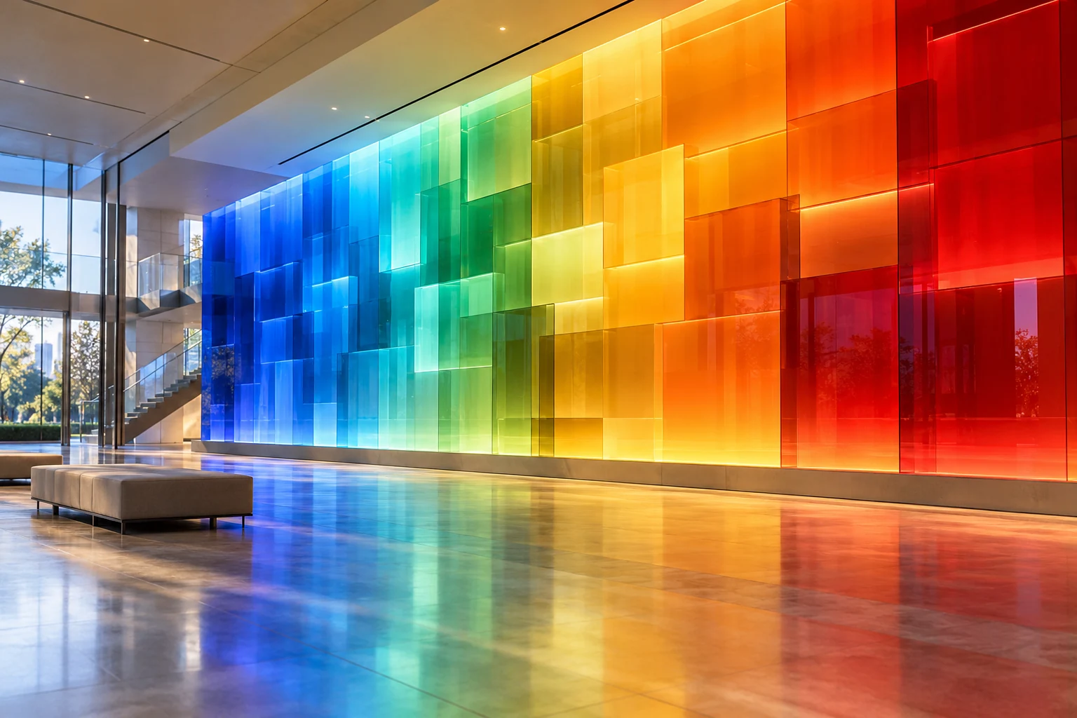 abstract visible light color spectrum artwork