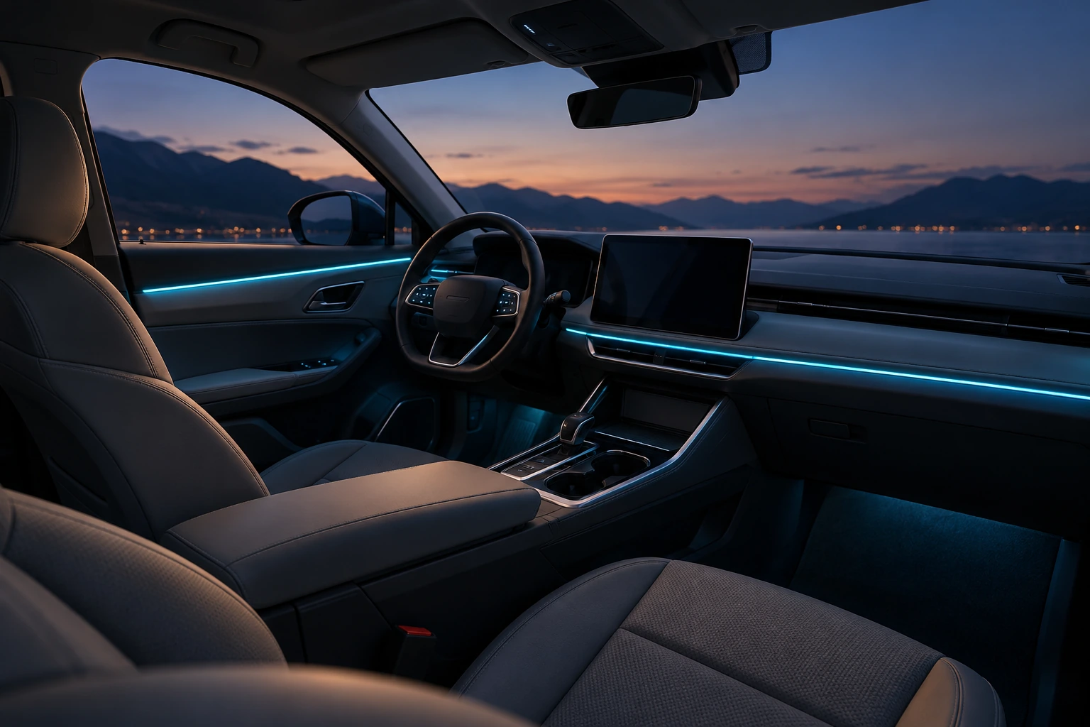 automotive cabin ambient led lighting concept