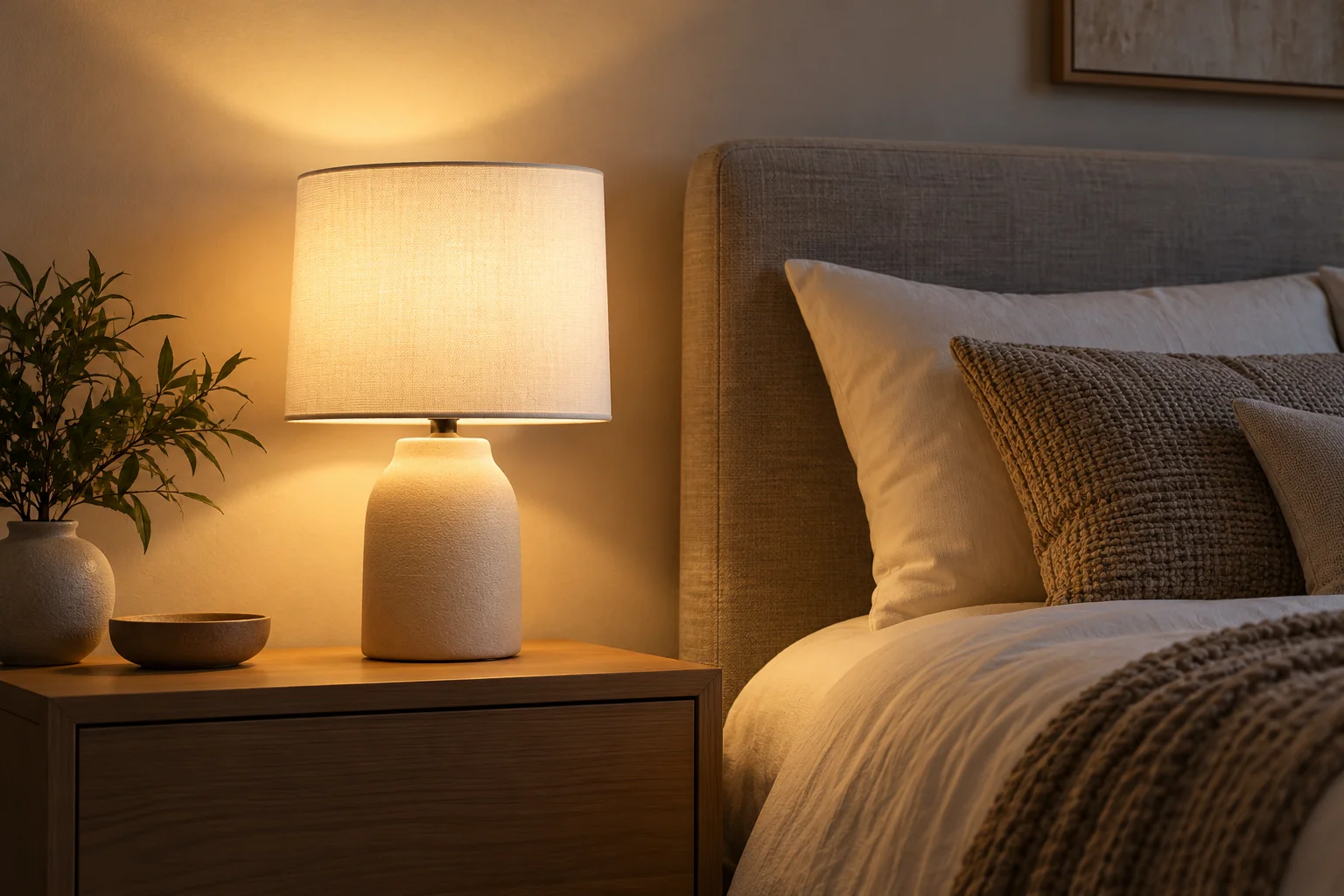 bedside table lamp indirect led lighting