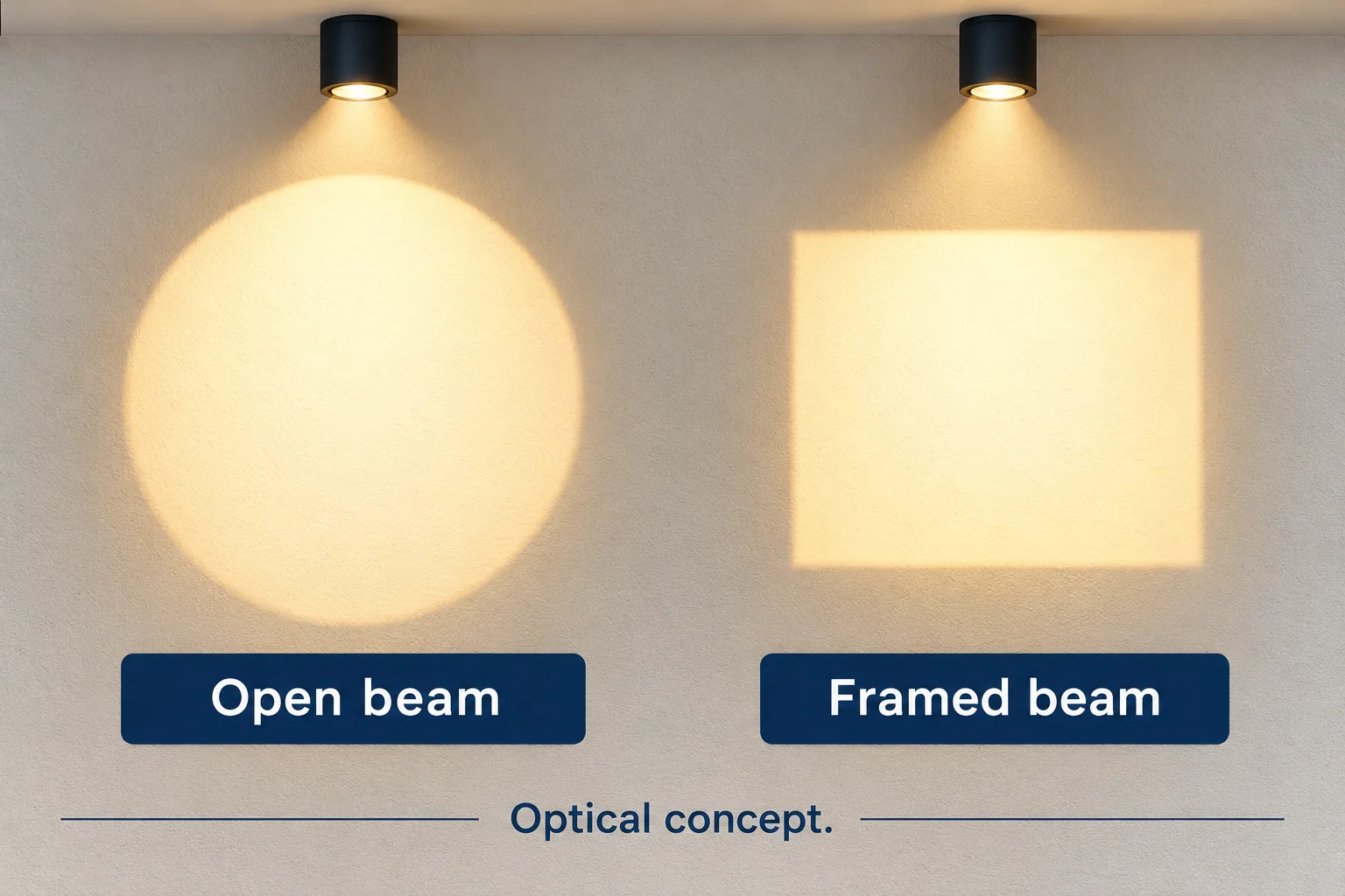 framing spotlight adjustable projection edges