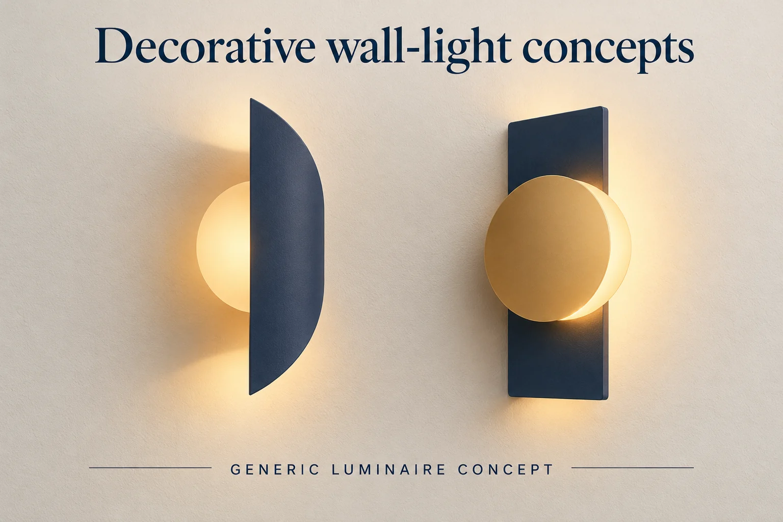 generic decorative led wall luminaire concepts