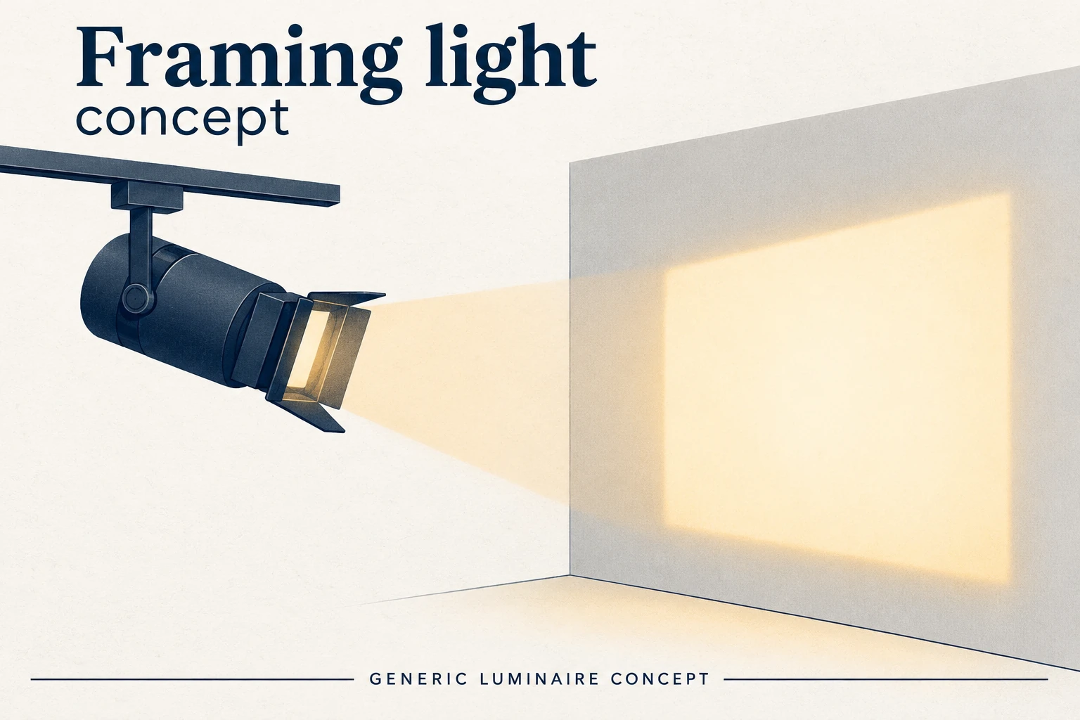 generic museum framing spotlight concept