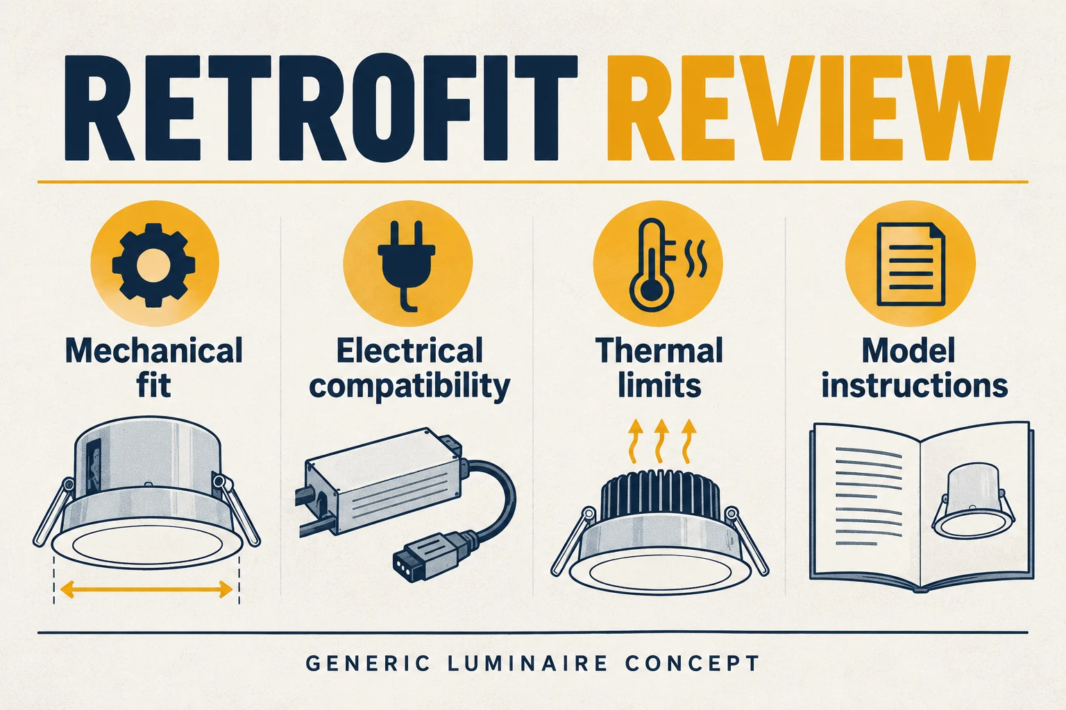 lighting retrofit compatibility review concept