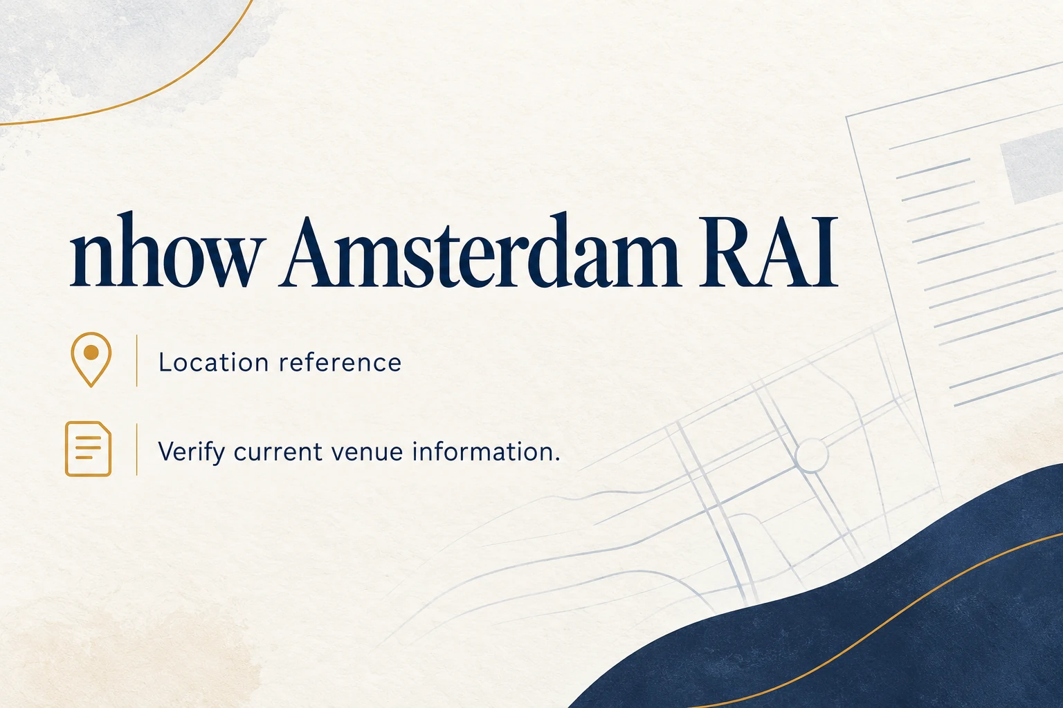 nhow amsterdam rai editorial reference card