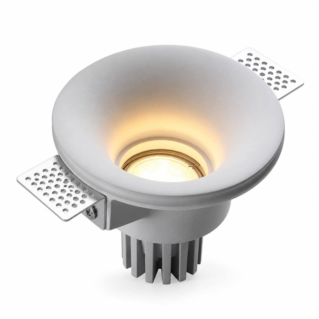 round trimless bowl downlight white studio
