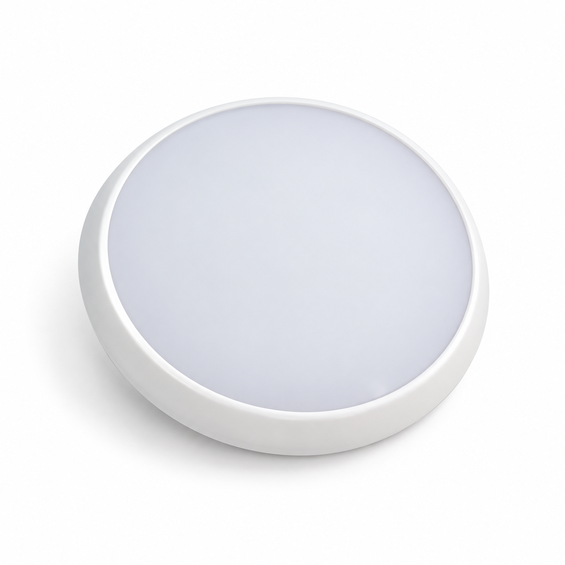 round white flush ceiling light pale diffuser white studio