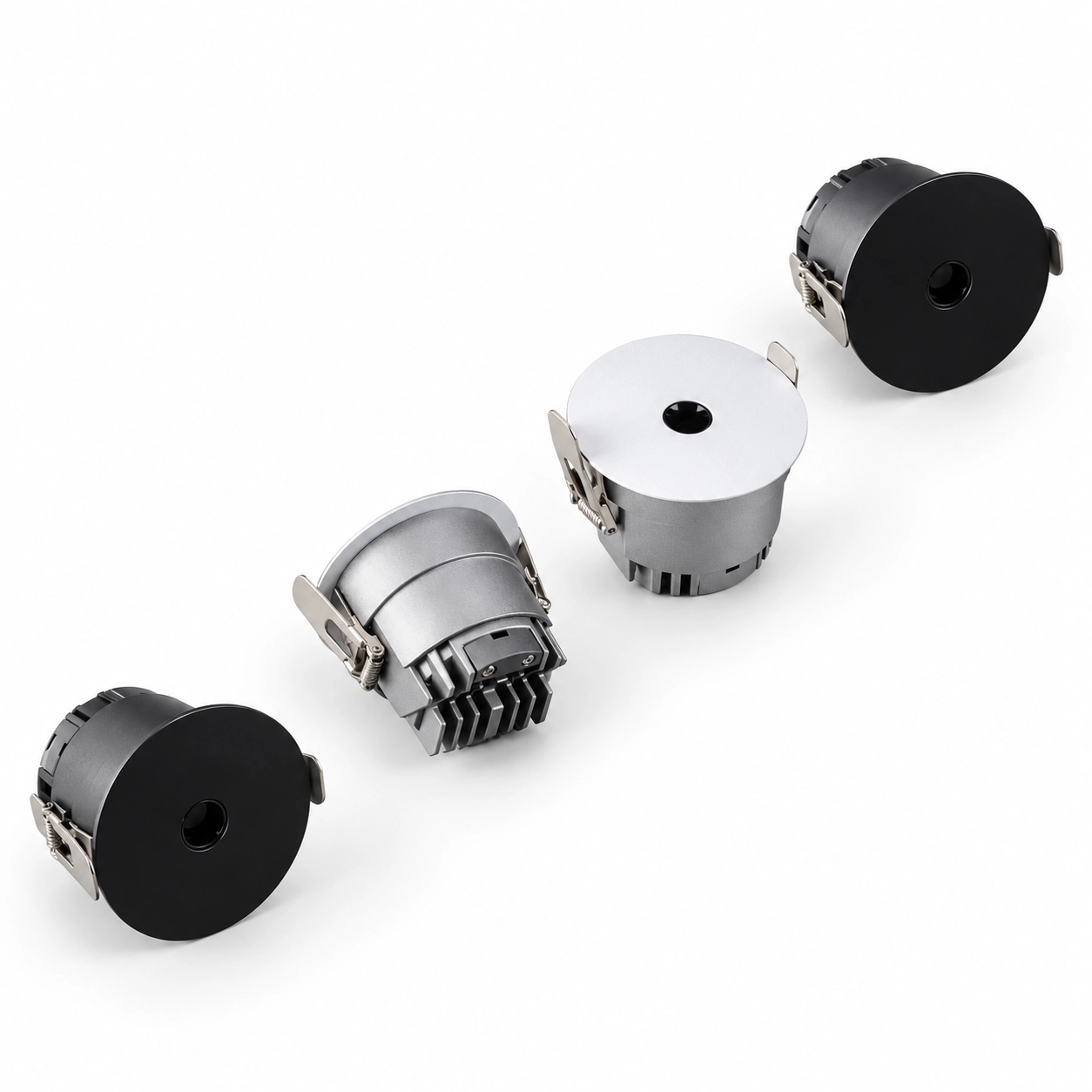 small aperture recessed lights four view finish family