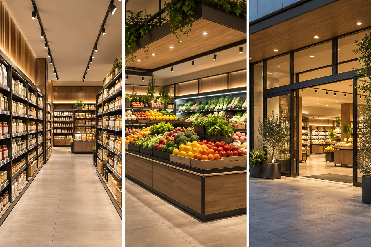 supermarket led lighting application overview