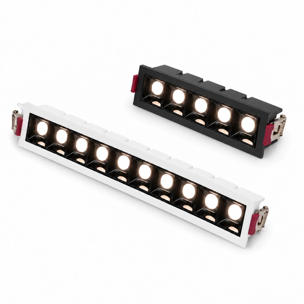 Pevný nebo směrovatelný hliníkový lineární downlight