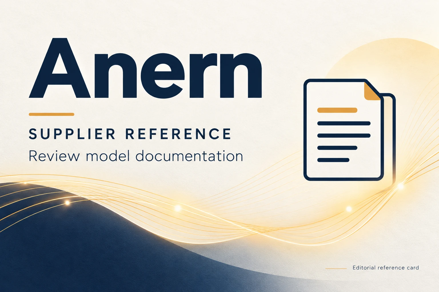 visual identification of anern in a supplier directory