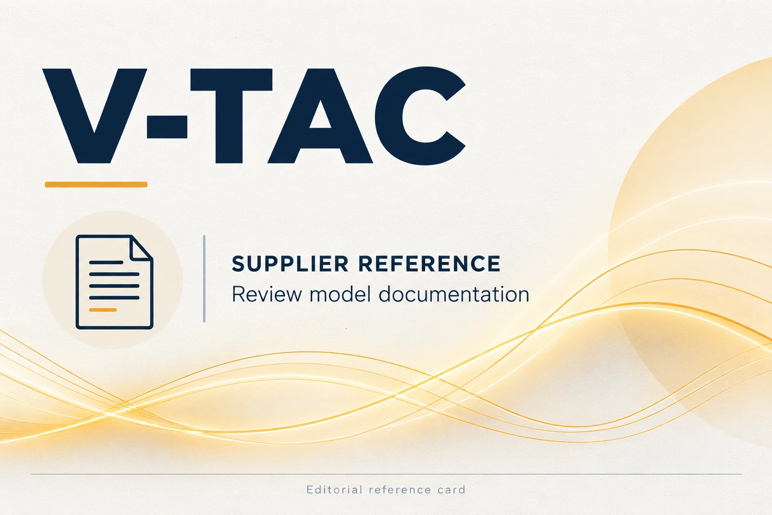 visual identification of v tac in a supplier directory