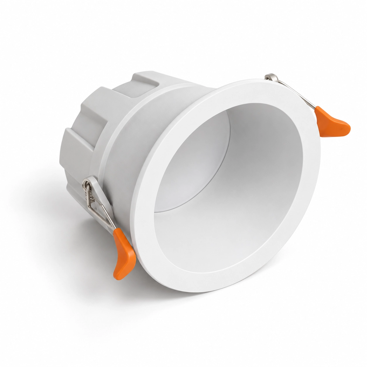 Bílý pevný downlight s hlubokou optikou